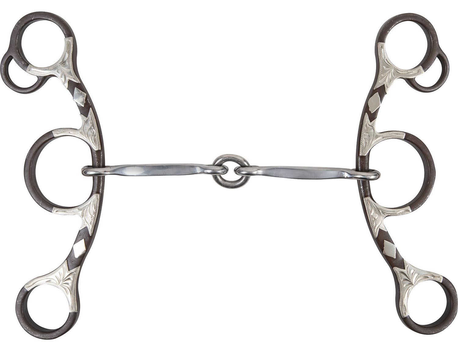 Classic Equine Sherry Cervi Long Shank Gag Barrel Bit with Square Bar Lifesaver