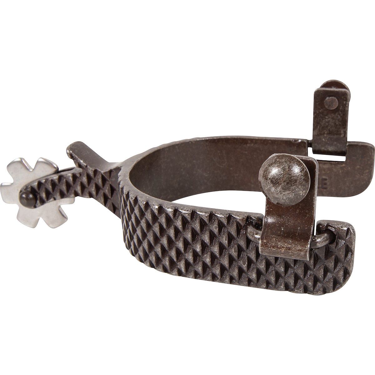 Classic Equine Rasp Spurs 1-inch Band with Chap Guard