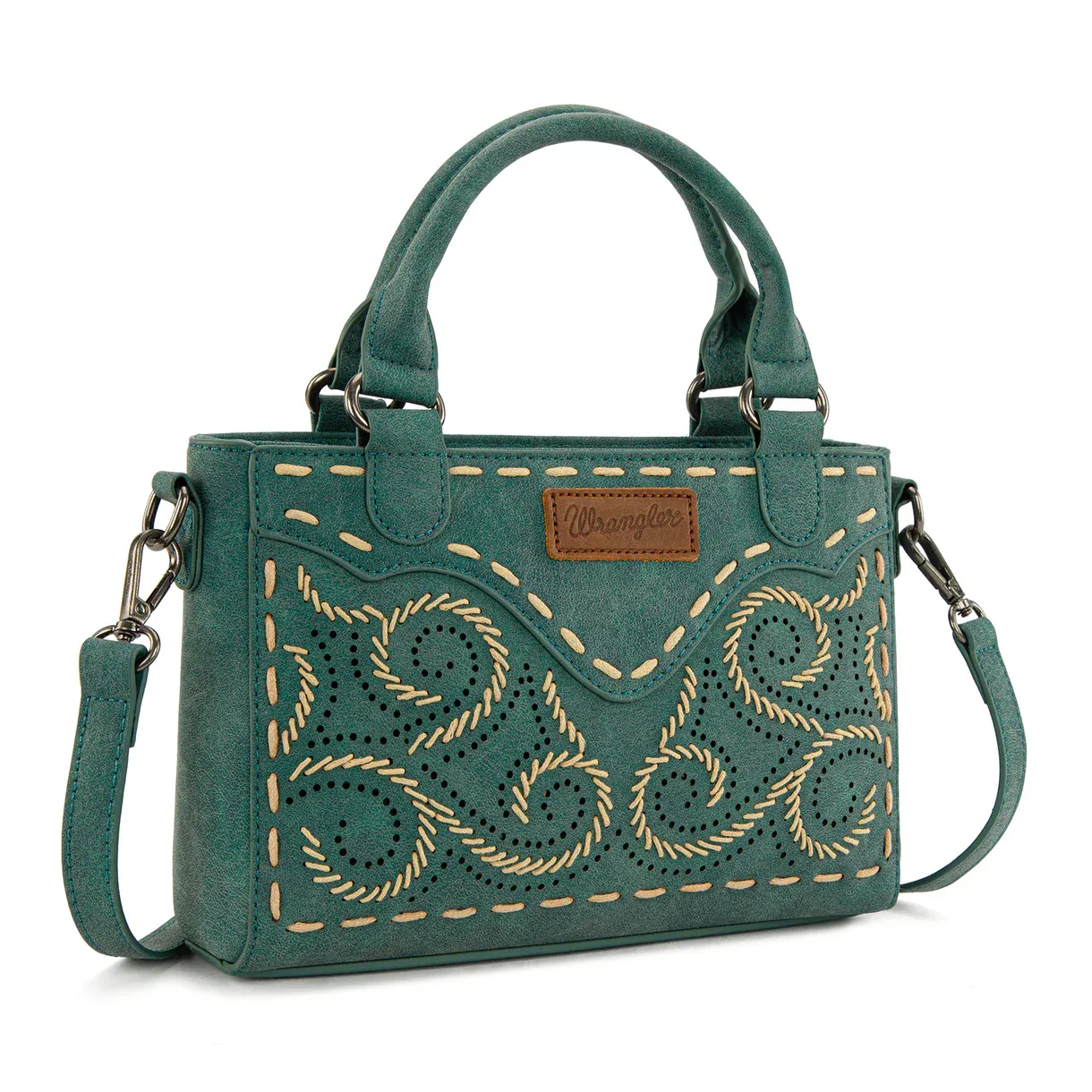 Wrangler Embroidered Swirl Mini Satchel/Crossbody