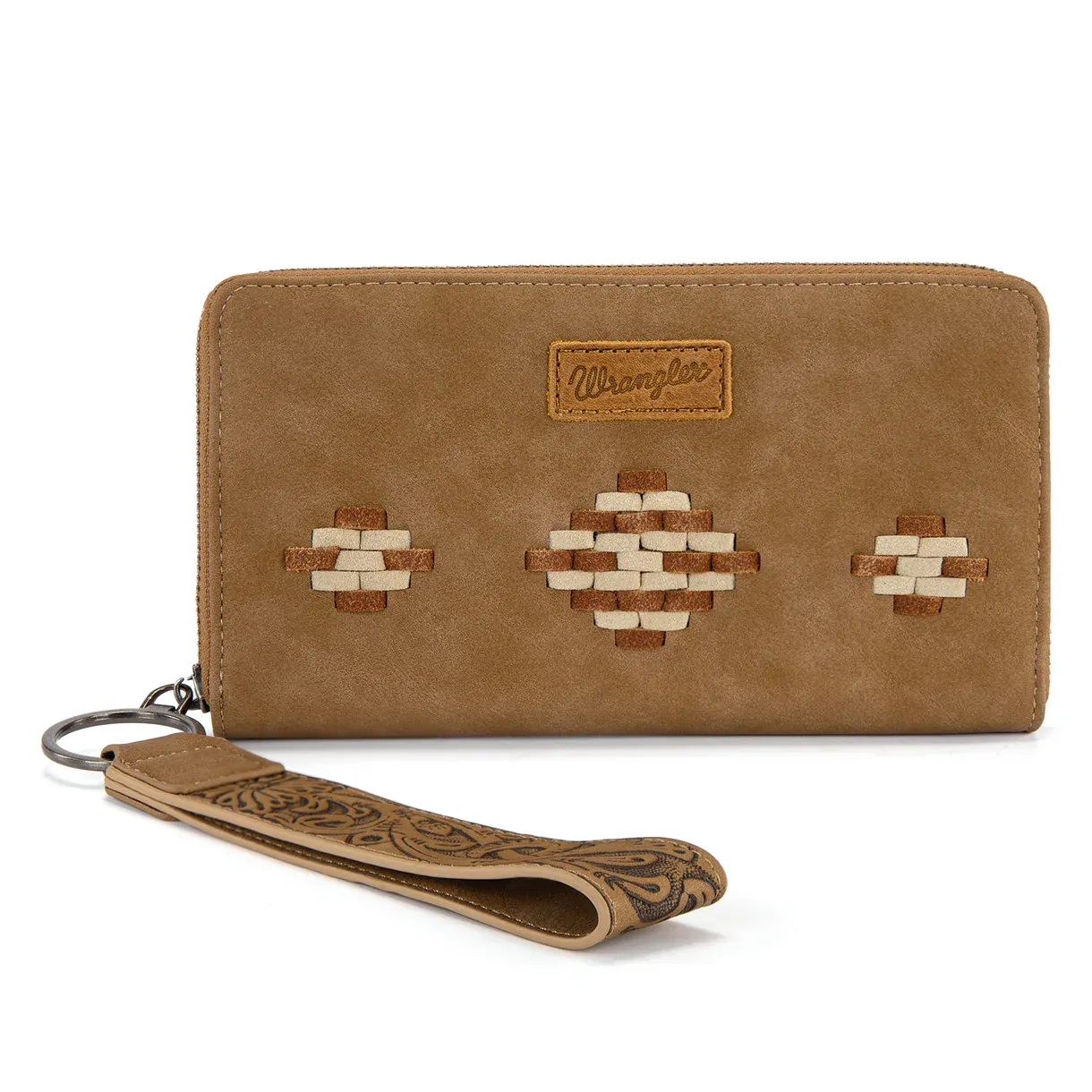 Wrangler Aztec Woven ZIp All Around Wallet/Wristlet