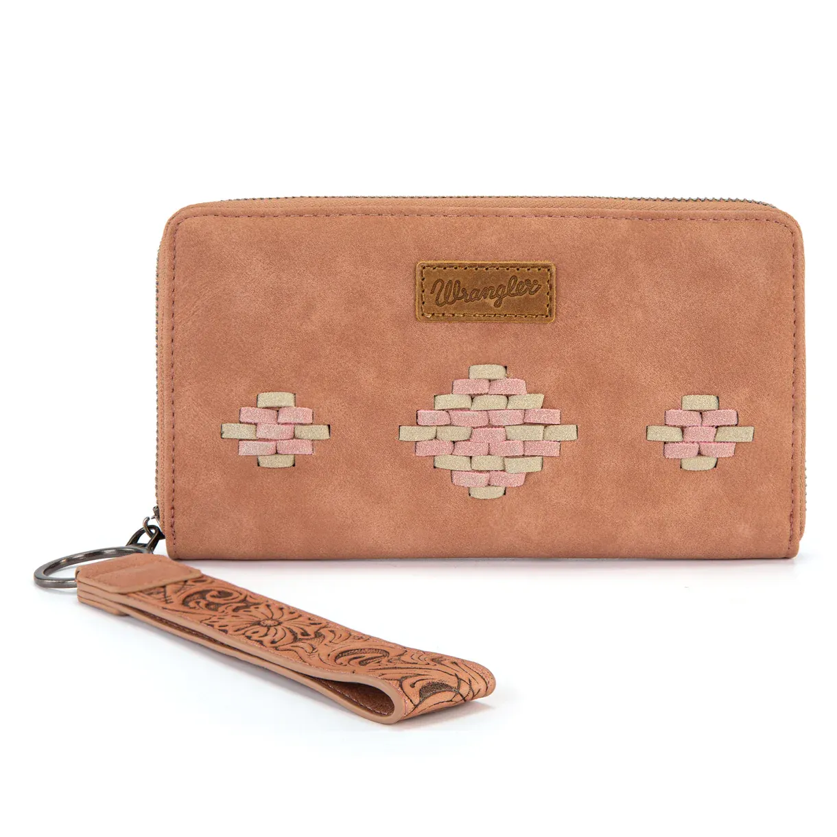 Wrangler Aztec Woven ZIp All Around Wallet/Wristlet