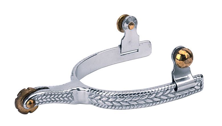 Weaver Equine Women's Roping Spurs with Engraved Band