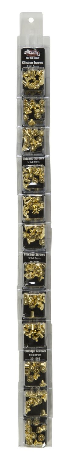 Weaver Equine Solid Brass Chicago Screw Handy Pack