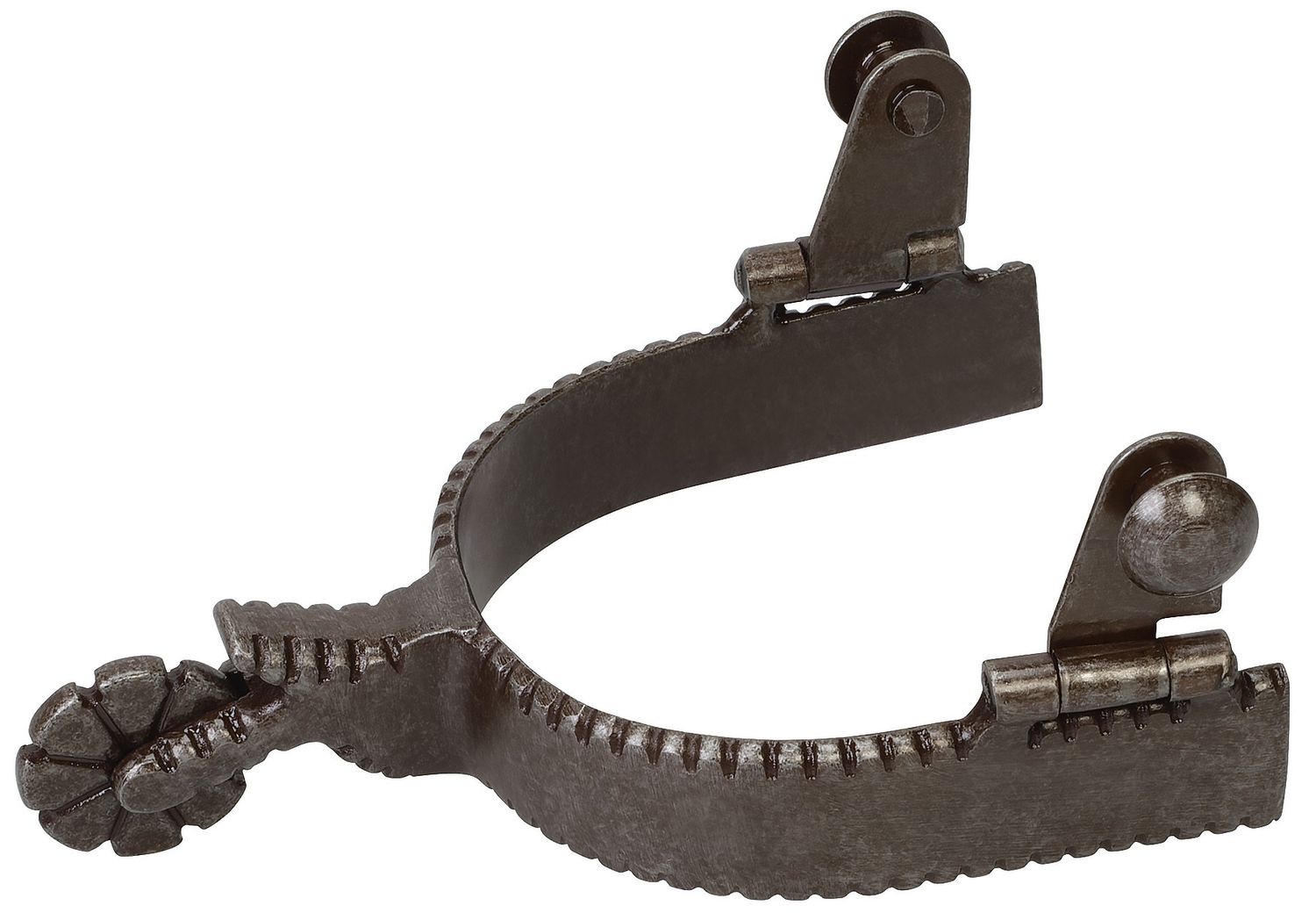 Weaver Equine Women's Western Spurs with Plain Buffed Brown Band