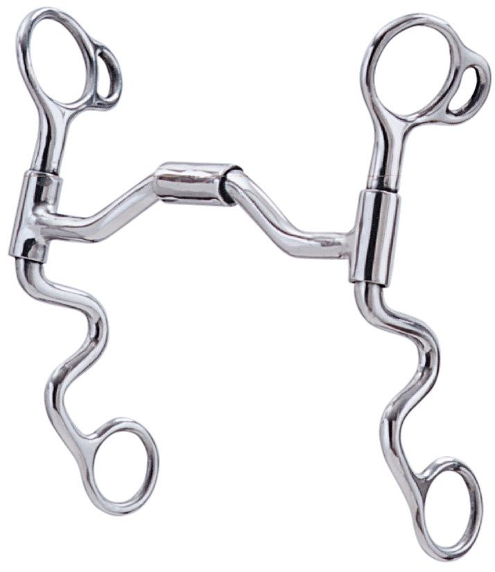 Weaver Equine All Purpose Swivel Port Bit, 5" Jointed Roller Mouth