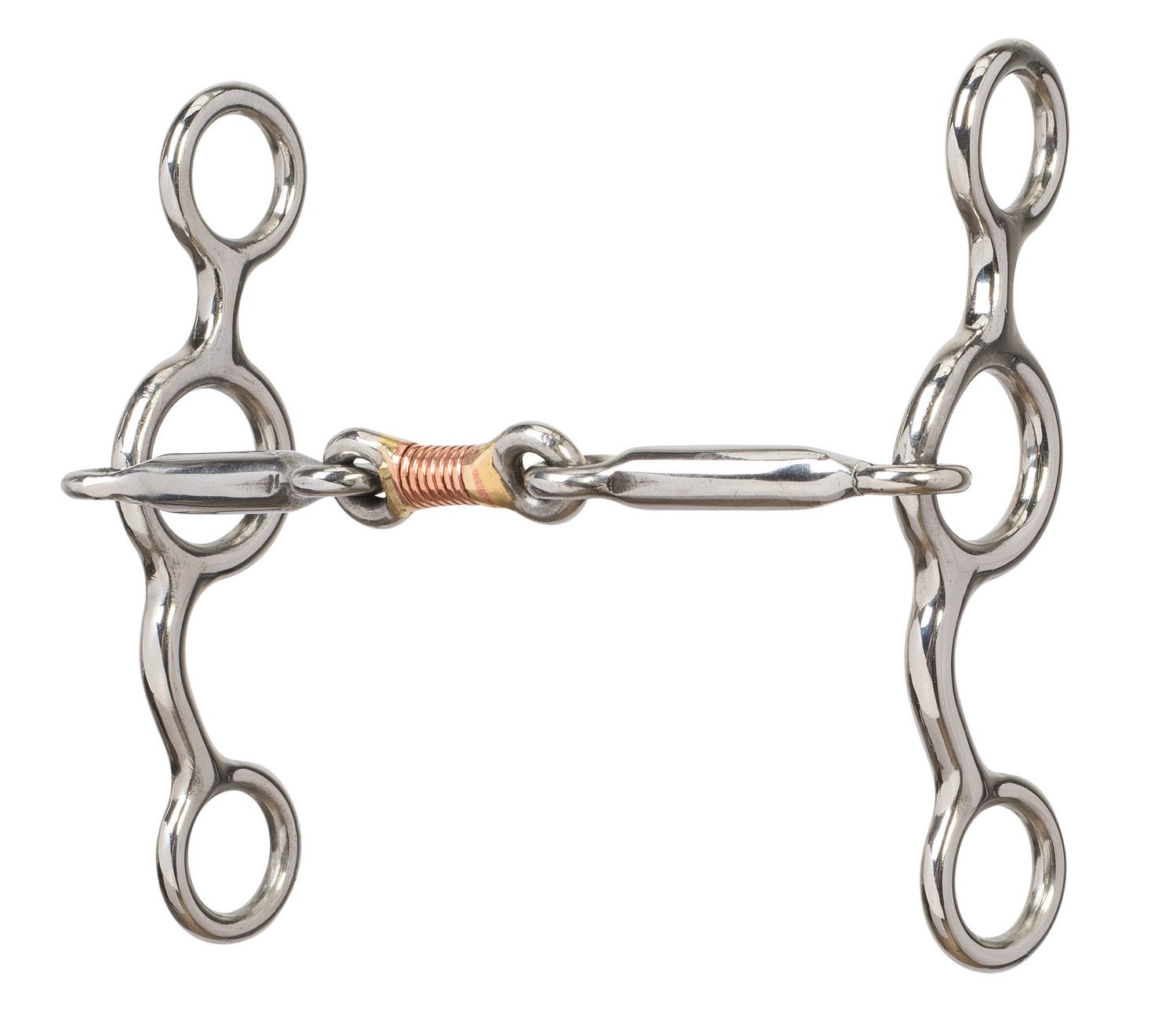 Weaver Equine All Purpose Bit with 5" Sweet Iron Copper Wire Wrapped Dogbone Mouth
