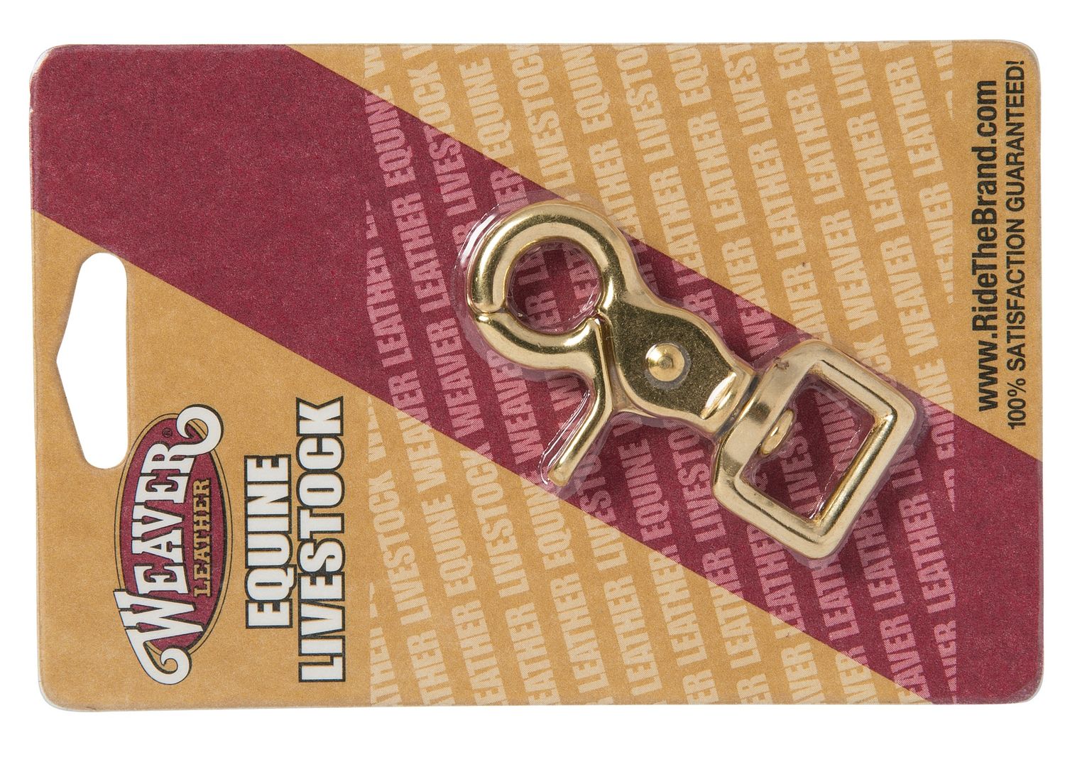 Weaver Equine Solid Brass Square Scissor Snap, 5/8"