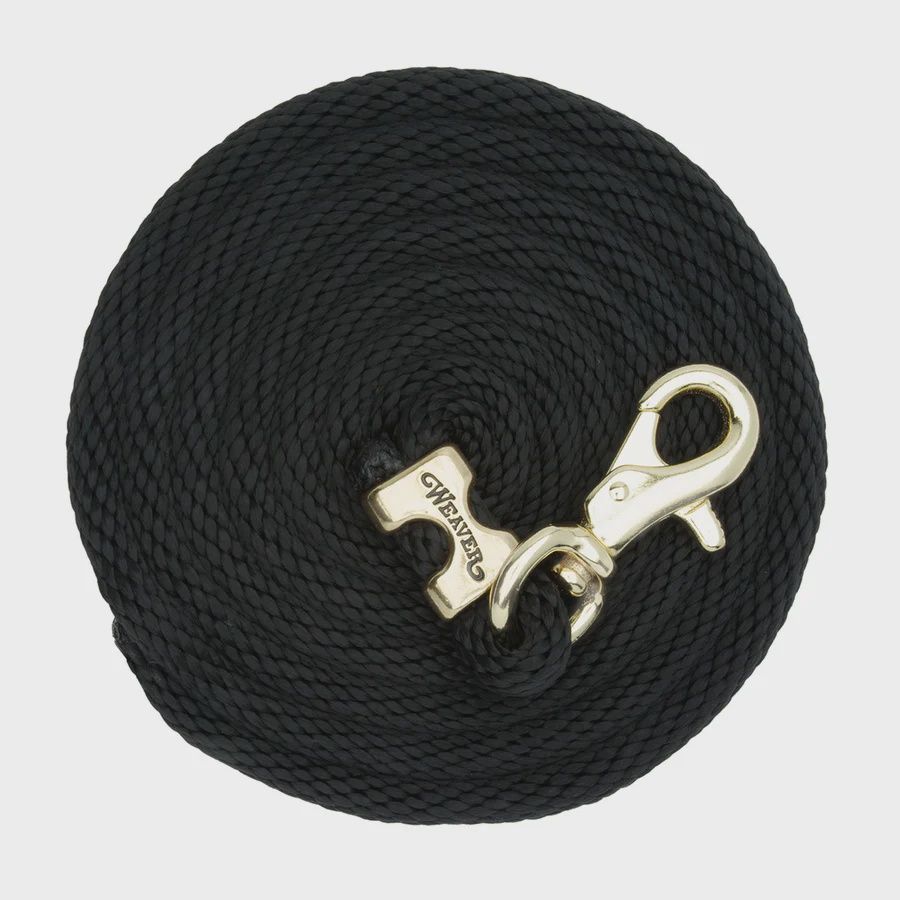 Weaver Equine Poly Lead Rope with Brass-Plated Bull Snap