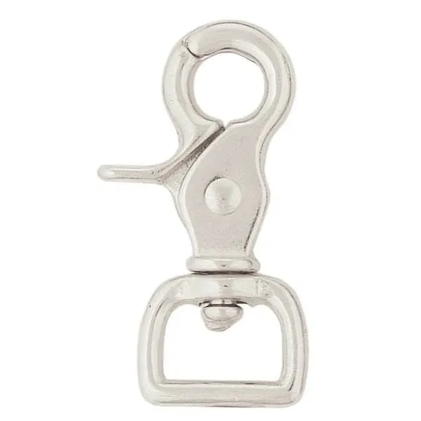 Weaver Equine Nickel-Plated Square Scissor Snap, 5/8"