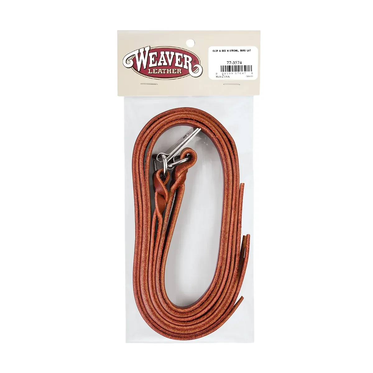 Weaver Equine Saddle Strings with Clips and Dees