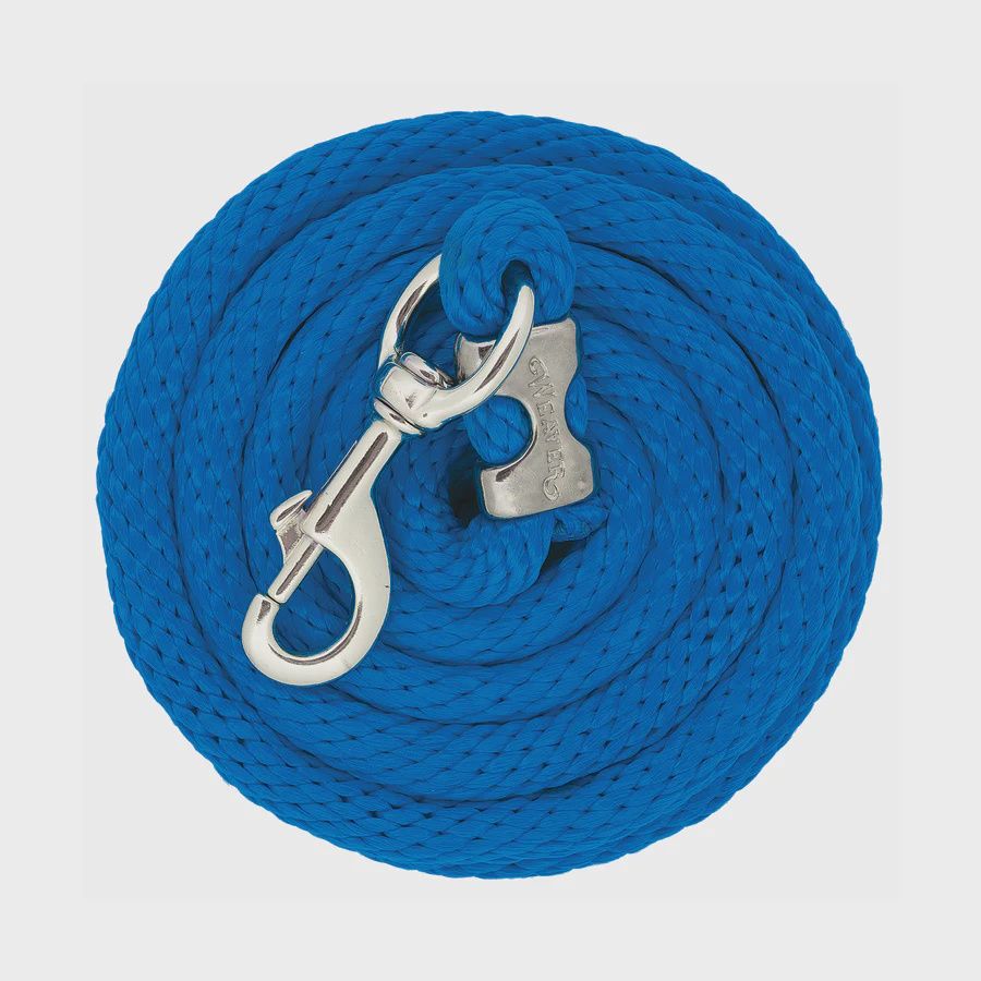 Weaver Equine Poly Horse Lead Rope with Chrome Brass Snap, 5/8" X 10'