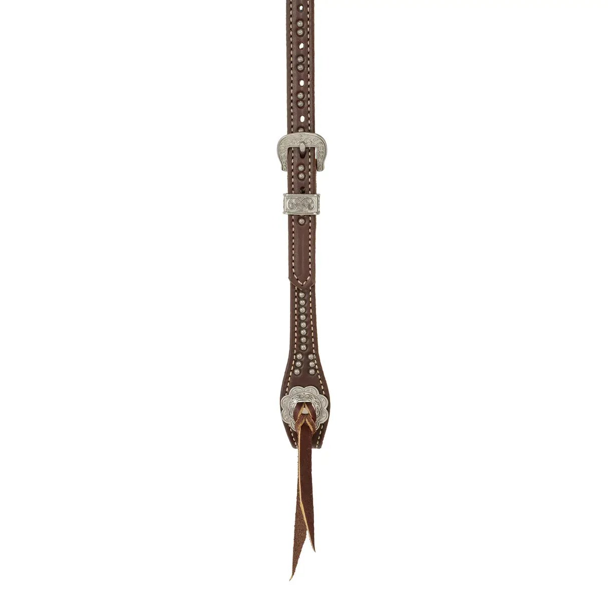 Weaver Equine Western Leather Sliding Ear Headstall, Stockman