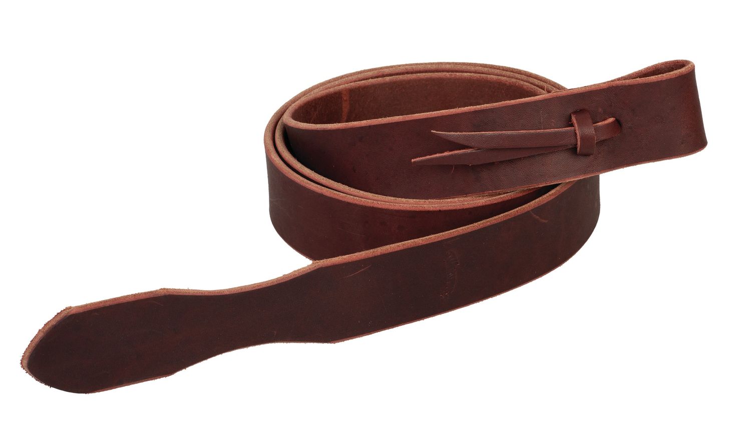 Weaver Equine Burgundy Latigo Without Holes, 1-3/4" x 72"