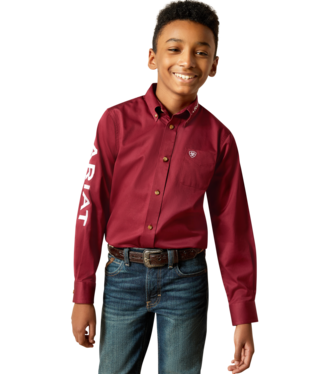 Ariat Youth Team Logo Twill Classic Fit Shirt