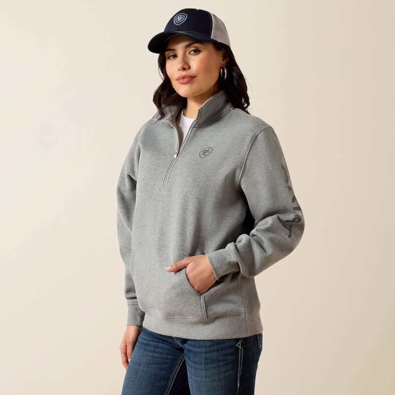Ariat Women's Logo 1/2 Zip Sweatshirt