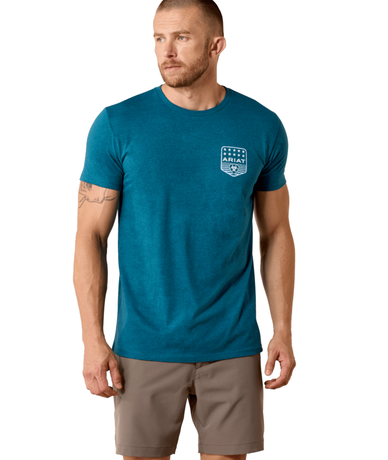 Ariat Men's Stripe Patriotic Badge T-Shirt