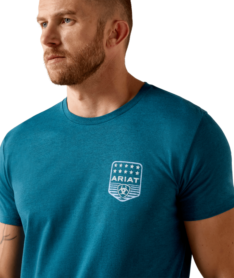 Ariat Men's Stripe Patriotic Badge T-Shirt