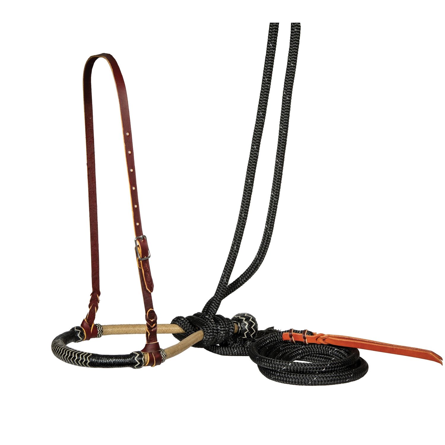 Professional’s Choice Bosal Nat Black/White Mecate