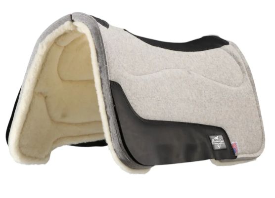 Professional’s Choice Deluxe 100% Wool Pad W/ Fleece, Color: Grey