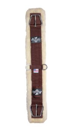 Professional’s Choice Western Cinch Shearling, Color: Chocolate, Size: 22