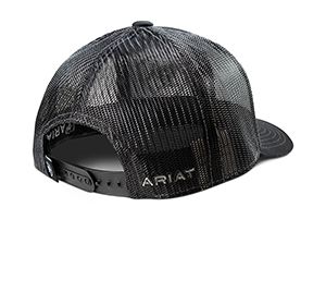 Ariat Youth Silver logo Offset Black