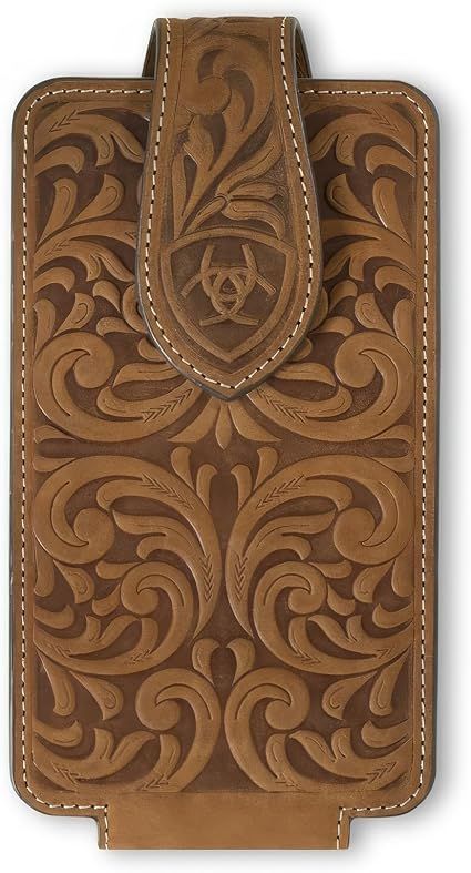 Ariat Phone Case Scroll Embossed Medium Brown