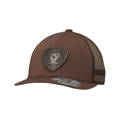 Ariat Snapback Metal Ariat Shield Brown