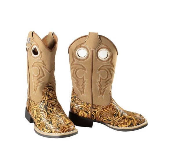 Twister River Children's Western Boots - Tan