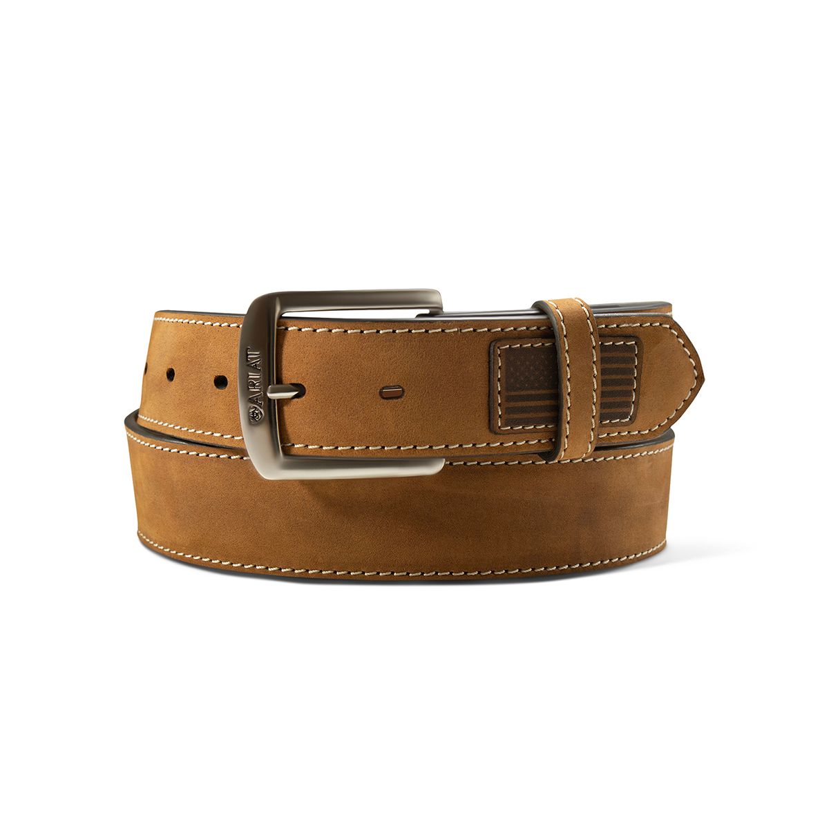 Ariat 1-1/2 Am Flag Patch Medium Brown