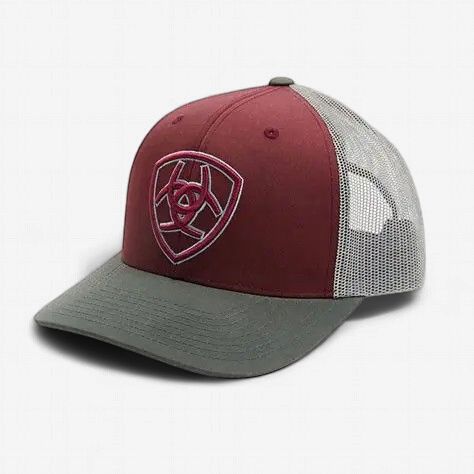 Ariat Snapback Two Tone Shield Black / Grey