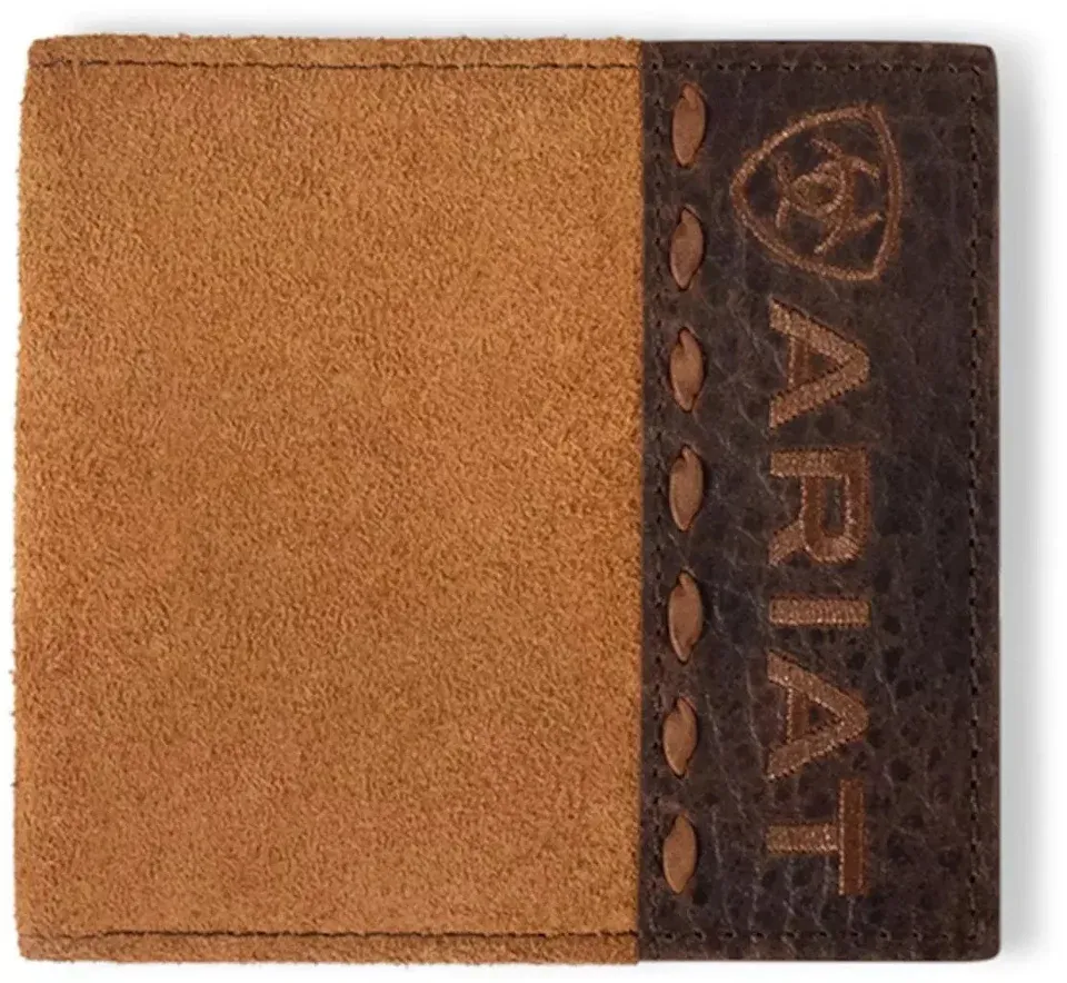 Ariat Lrg Bifold Roughout Crocodile Tan
