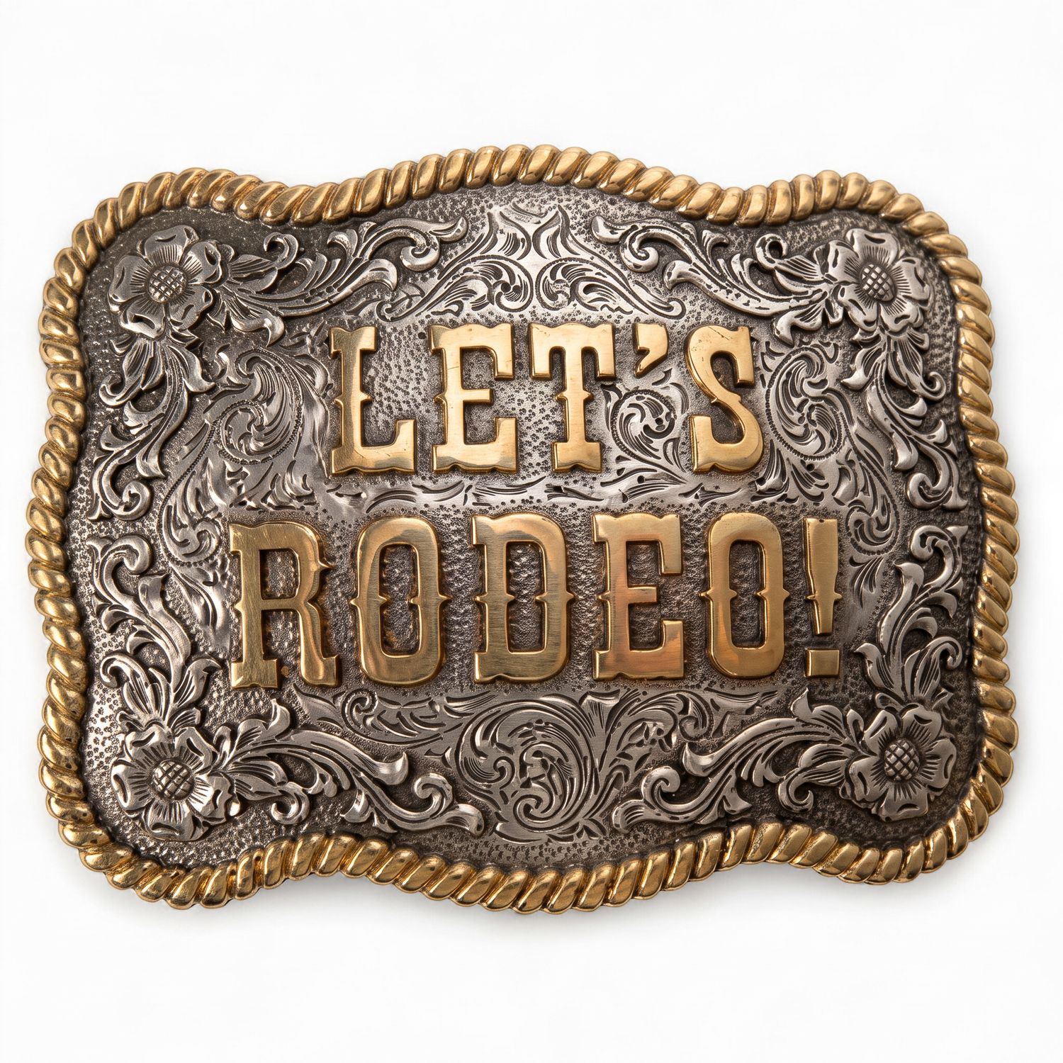Nocona Scalloped Rectangular Let's Rodeo