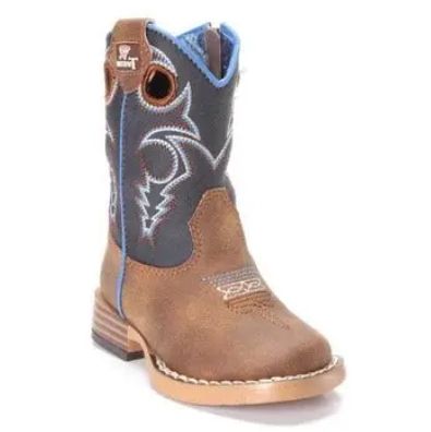 Twister Jasper Toddler Western Boots - Brown, Color: Brown, Size: 4
