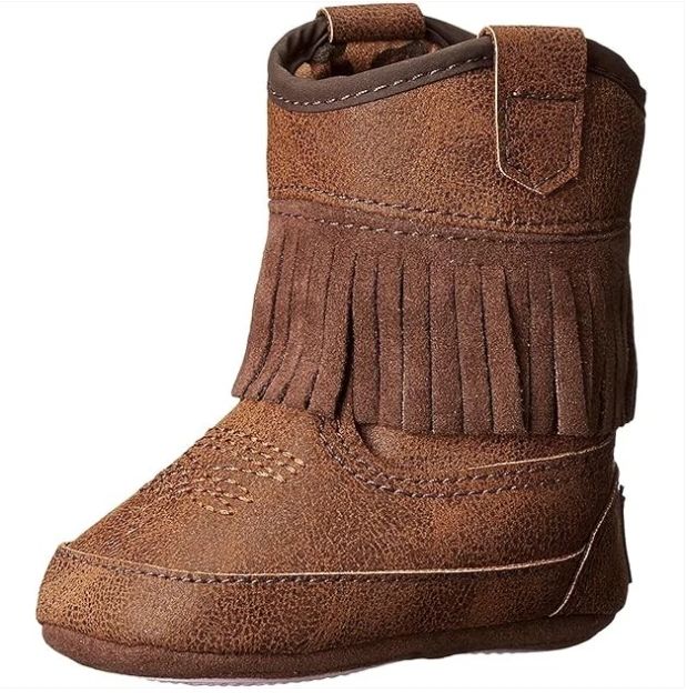 Blazin Roxx Annabelle Baby Bucker Boots - Brown, Color: Brown, Size: 0