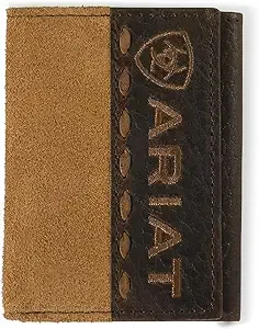 Ariat Trifold Roughout Crocodile Tan
