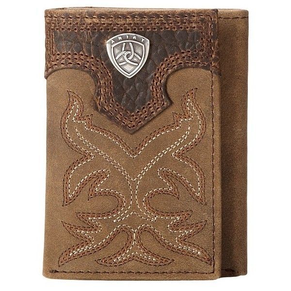 Ariat Trifold Boot Stitch Overlay Brown