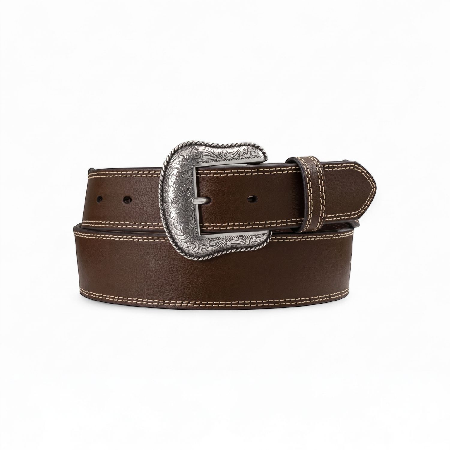Nocona 1-3/4-1 1 / 2Ribbon Inlay Brown