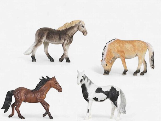 Bigtime Barnyard Four-Piece Horse Set