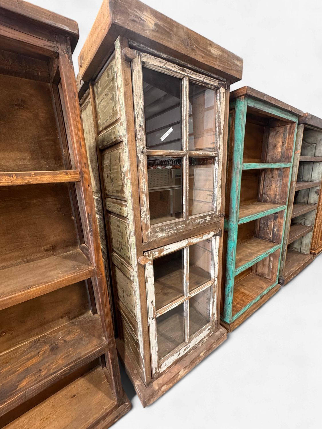 Armoire with 4 Glass 2 Doors