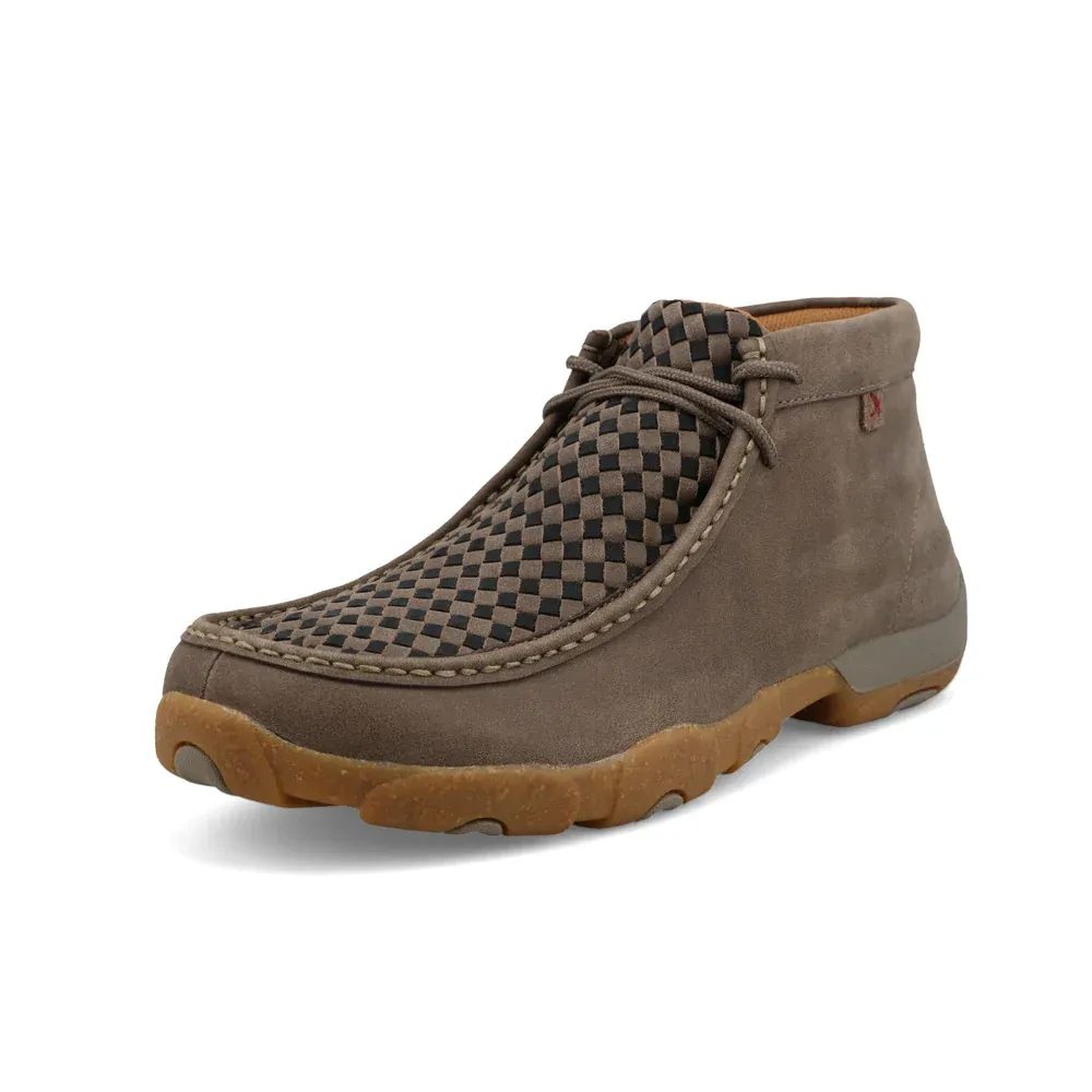 Twisted X Men's Chukka Driving Moc - Taupe Grey &amp; Black