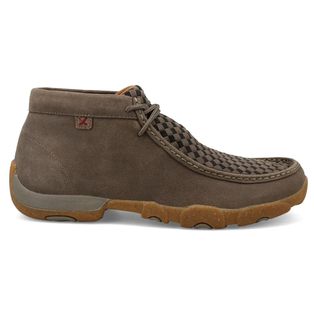 Twisted X Men's Chukka Driving Moc - Taupe Grey &amp; Black