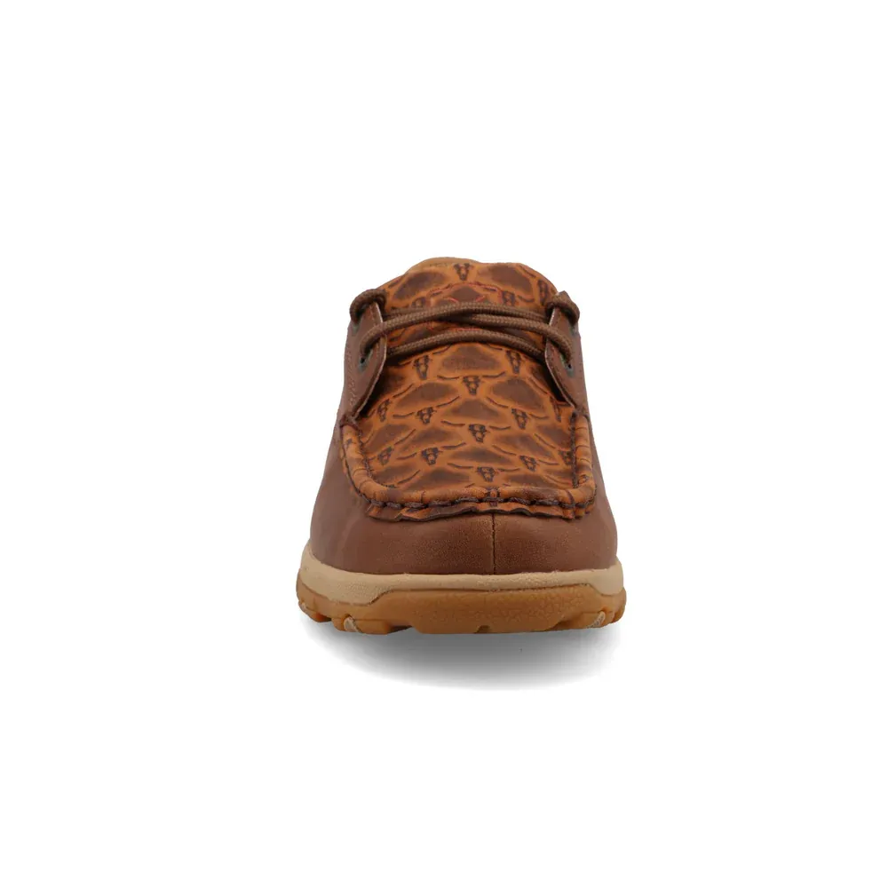 Twisted X Women's Boat Shoe Driving Moc - Brown Multi &amp; Rustic Brown
