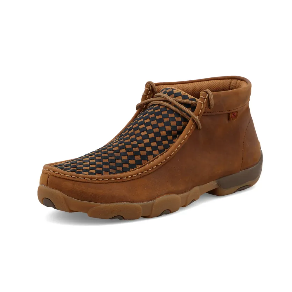 Twisted X Men's Chukka Driving Moc - Oiled Saddle &amp; Midnight