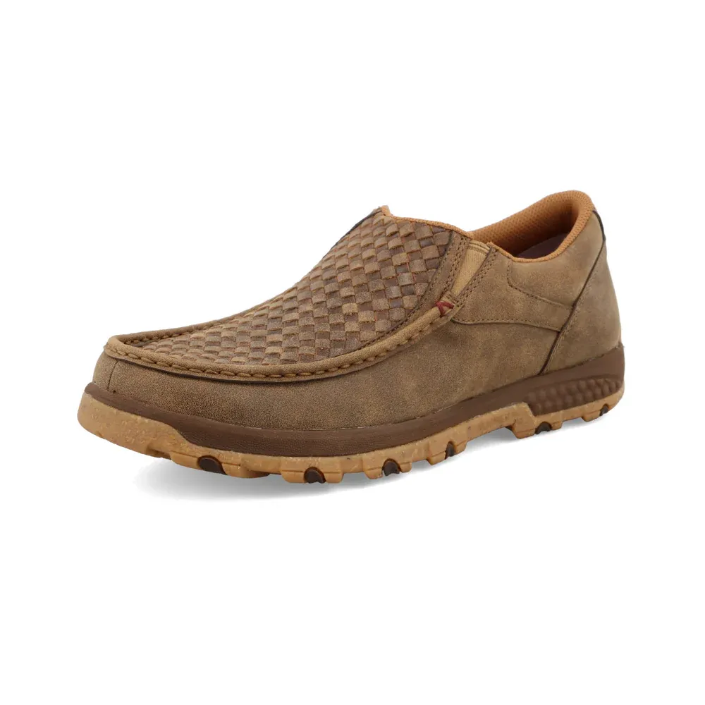 Twisted X Men's Basketweave Chukka Driving Moc - Bomber