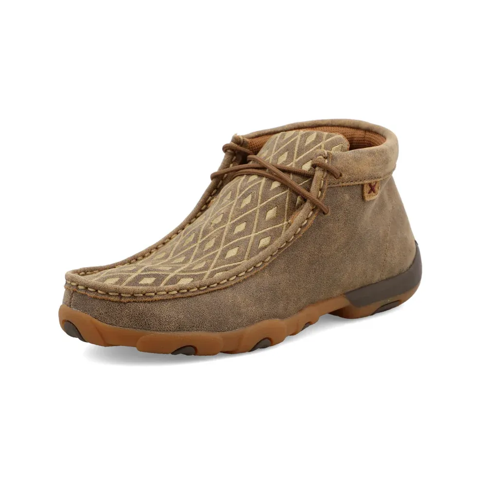 Twisted X Women's Chukka Driving Moc - Bomber &amp; Tan (WDM0073)