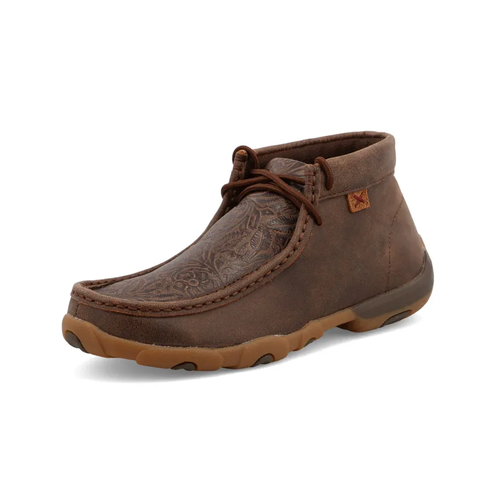 Twisted X Women's Chukka Driving Moc - Brown &amp; Brown Print