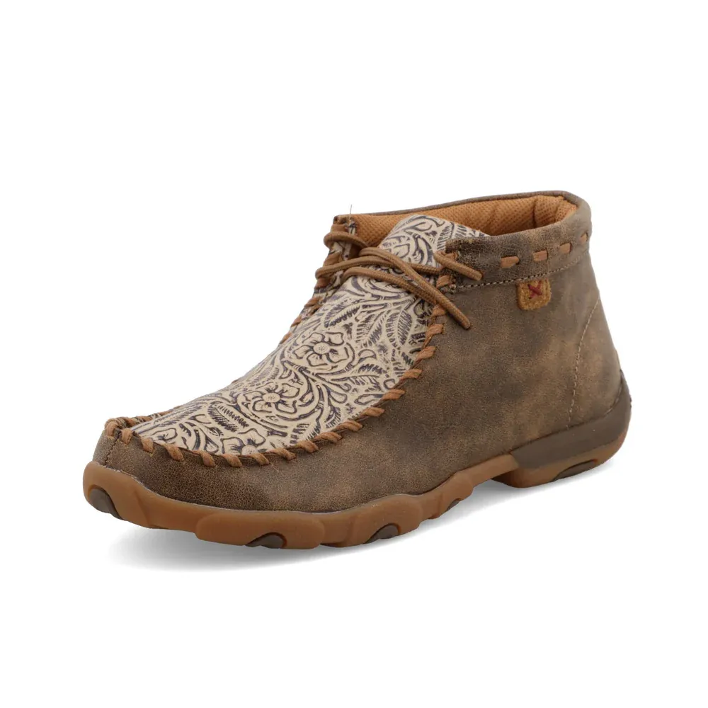 Twisted X Women's Chukka Driving Moc - Bomber &amp; Nude Print