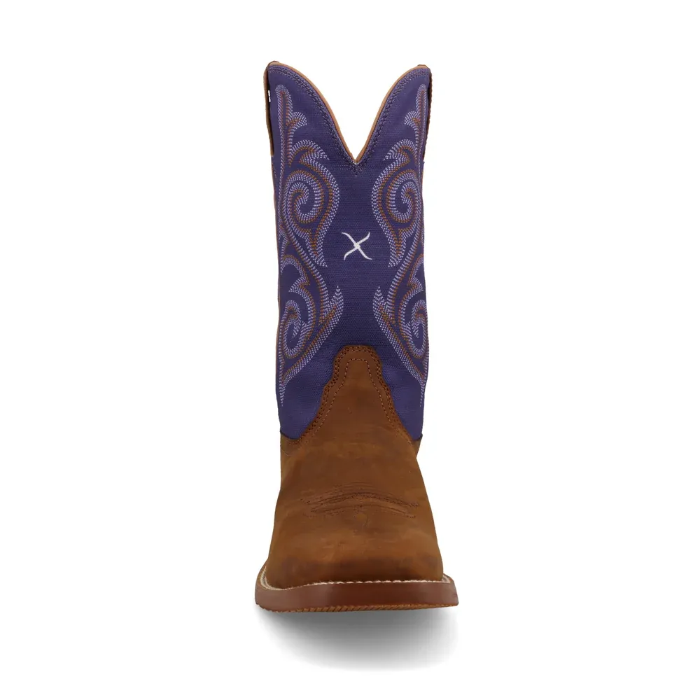 Twisted X Women's 11" Tech X Boot - Distressed Saddle &amp; Iris