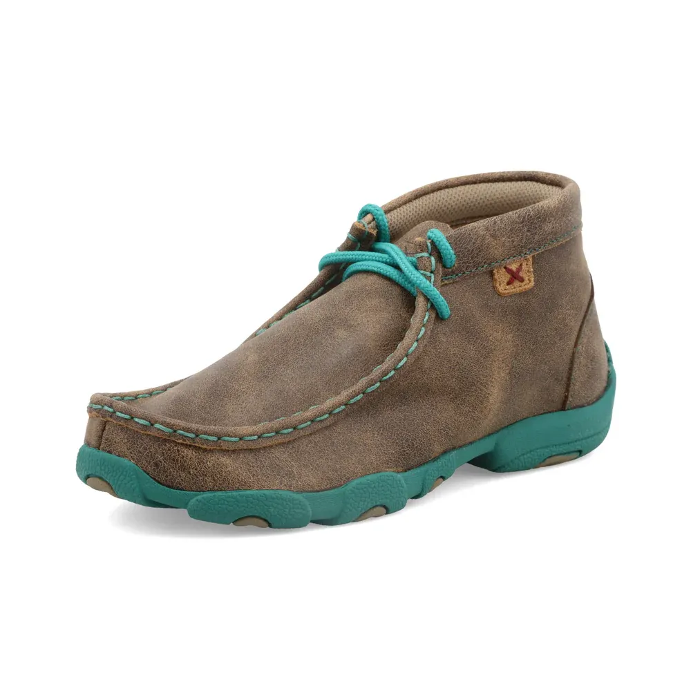 Twisted X Kids' Chukka Driving Moc - Bomber &amp; Turquoise