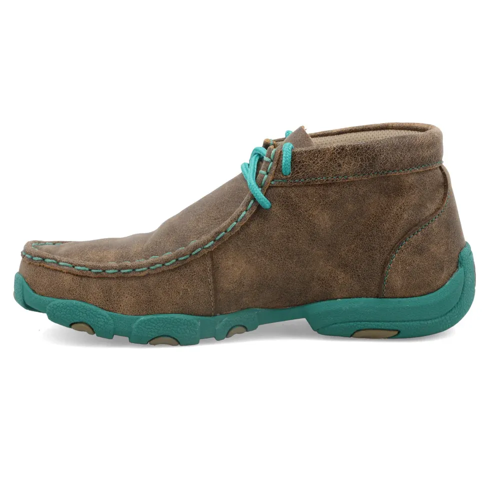 Twisted X Kids' Chukka Driving Moc - Bomber &amp; Turquoise